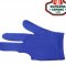 Перчатка для бильярда универсальная безразмерная цвет синий