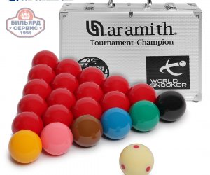 Шары Aramith Tournament Champion Pro-Cup 1G Snooker 52,4 мм в кейсе (комплект)