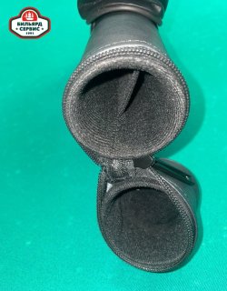 Тубус для кия чёрный (круглый) пирамида