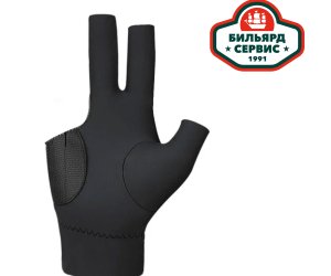 Перчатка для бильярда на правую руку с открытыми фалангами пальцев размер L