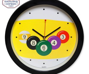 Часы Бильярд SN5024 ø29,5см