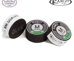 Наклейка для кия Kamui Snooker Black ø11мм Medium 1шт.