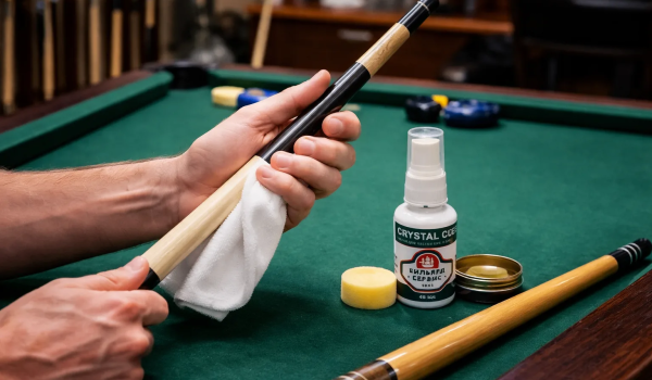 Чистка и полировка кия