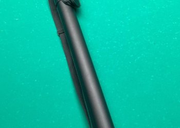 Тубус для кия чёрный (круглый) пирамида