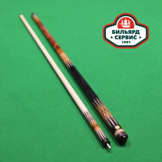 Кий мастер Роман Королёв корона спорт (чёрный граб, палисандр, оранж, граб)