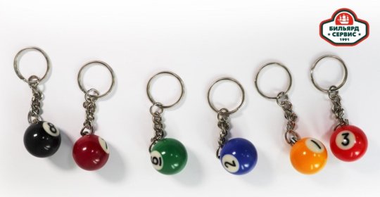 Брелок цветной шар
