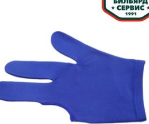 Перчатка для бильярда универсальная безразмерная цвет синий