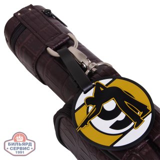 Бирка именная BK1014 Игрок на фоне шара-девятки резиновая