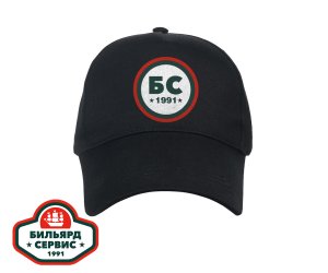 Бейсболка BS1991 70 (Черный, 54-61 , Хлопок 100%, 200г/м2)