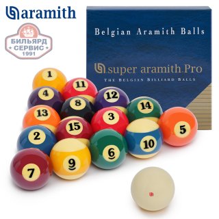 Шары Super Aramith Pro Pool 57,2 мм (комплект)