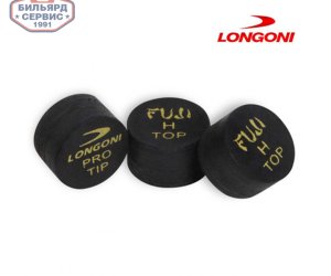 Наклейка для кия Longoni Fuji Black ø14мм Hard 1шт.,