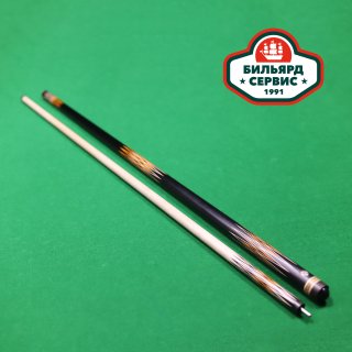 Кий мастер Роман Королёв корона спорт (чёрный граб, оранж, граб)